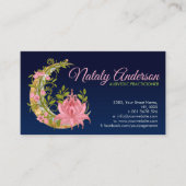 ロータスフローラムーンオーナメント 名刺 (正面)