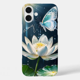 ロータスフローラモノグラムのバタフライケース – Mate iPhone 16 Plusケース