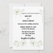 ロータスフローラ結婚式招待状 招待状 (正面)