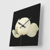 ロータスブド スクエア壁時計 (傾斜)