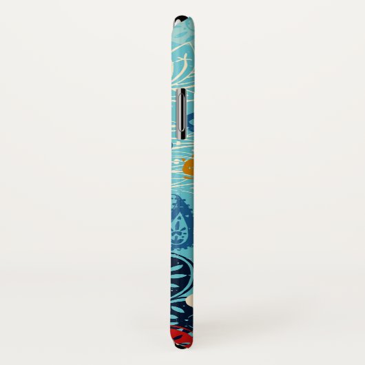 ロータスブロック青 Case-Mate iPhoneケース (裏面/右)