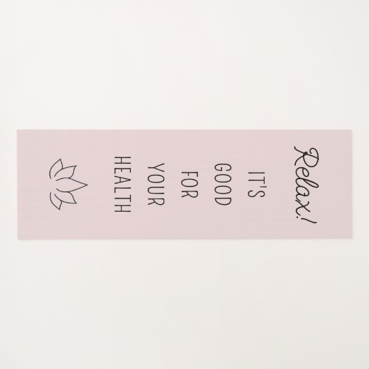 ロータスブロッサムやる気を起こさせる引用文赤面 ヨガマット (裏面(横))