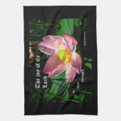 ロータスブロッサムネヘミヤ8:10 キッチンタオル (縦)