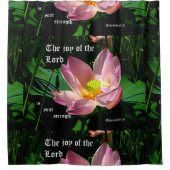 ロータスブロッサムネヘミヤ8:10 シャワーカーテン (正面)