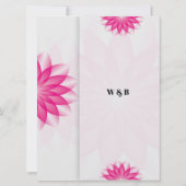 ロータスブロッサム結婚式招待状 招待状 (裏面)