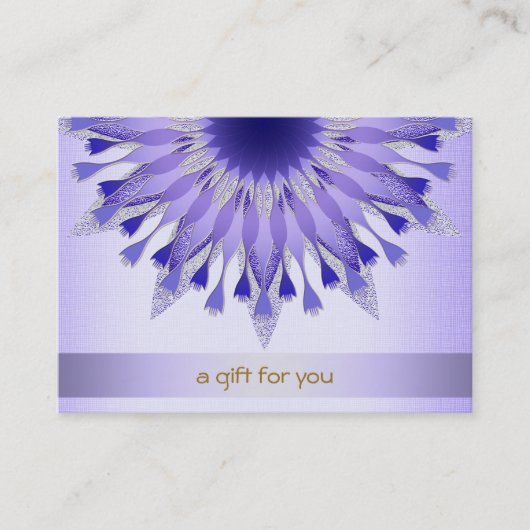 ロータスヘアサロン及びスパギフト券 割引カード (正面)