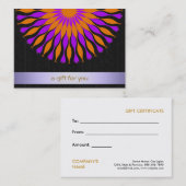 ロータスヘアサロン及びスパギフト券 割引カード (正面/裏面)