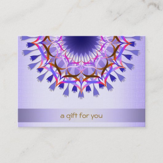 ロータスヘアサロン及びスパギフト券 割引カード (正面)