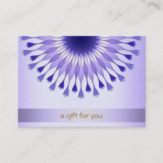 ロータスヘアサロン及びスパギフト券 割引カード (正面)