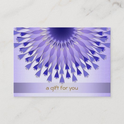 ロータスヘアサロン及びスパギフト券 割引カード (正面)