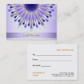 ロータスヘアサロン及びスパギフト券 割引カード (正面/裏面)