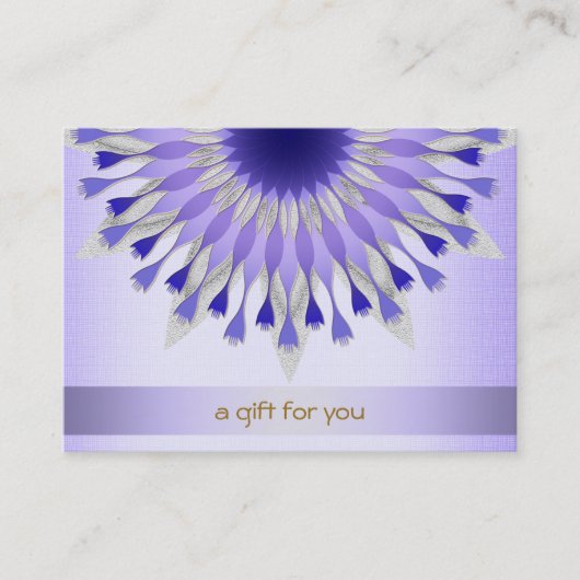 ロータスヘアサロン及びスパギフト券 割引カード (正面)