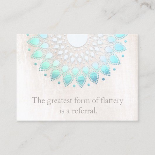 ロータスホリスティックヘルスとウェルネスの紹介カード 紹介カード (正面)