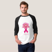 ロータスホープ付きピンクリボン Tシャツ (正面フル)