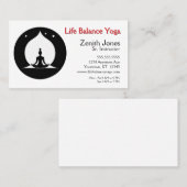 ロータスポジションアンドフレームヨガインストラクター 名刺 (正面/裏面)