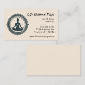 ロータスポジションインマンダラヨガ先生 名刺 (正面/裏面)