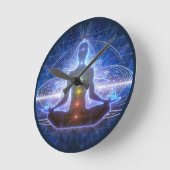 ロータスポジションチャクラII ラウンド壁時計 (傾斜)