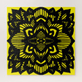 ロータスマンダラデザイン抱き枕カードマグネット ジグソーパズル (横)