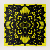 ロータスマンダラデザイン抱き枕カードマグネット ジグソーパズル (縦)