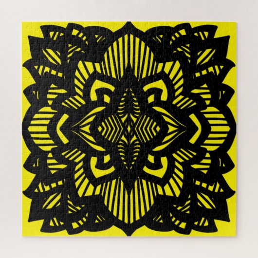 ロータスマンダラデザイン抱き枕カードマグネット ジグソーパズル (縦)