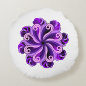 ロータスマンダラデザイン ラウンドクッション (裏面)