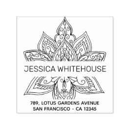 ロータスマンダラネーム差出人住所 セルフインキングスタンプ