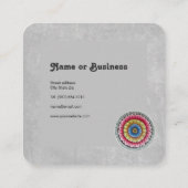 ロータスマンダラビジネスカード スクエア名刺 (裏面)