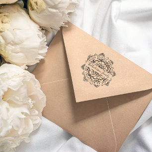 ロータスマンダラファミリーネーム差出人住所 ラバースタンプ