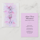 *~*ロータスムーンエナジーヒーラーヨガニルヴァーナ霊気 名刺 (正面/裏面)