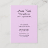 *~*ロータスムーンエナジーヒーラーヨガニルヴァーナ霊気 名刺 (裏面)