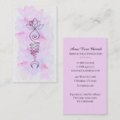 ~ロータスムーンエネルギーヒーラーヨガ霊気 名刺 (正面/裏面)