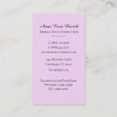 ~ロータスムーンエネルギーヒーラーヨガ霊気 名刺 (裏面)