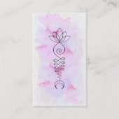 ~ロータスムーンエネルギーヒーラーヨガ霊気 名刺 (正面)