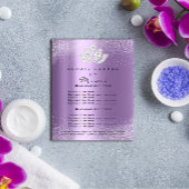 ロータスメイクアップ美しいサロン価格表火花紫 チラシ