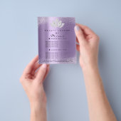 ロータスメイクアップ美しいサロン価格表火花紫 チラシ (手)