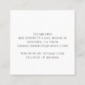 ロータスメディテーション先生 スクエア名刺 (裏面)