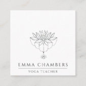 ロータスメディテーション先生 スクエア名刺 (正面)