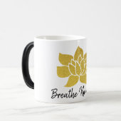 *~*ロータスヨガゴールデンワイナマステ金ゴールドロータス モーフィングマグカップ (正面左)