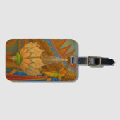 ロータスライト王室のパビリオンシャンデリアプリント ラゲッジタグ (正面横)