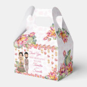 ロータスランタンインディアンメンディパーソナライズされた フェイバーボックス (正面サイド)