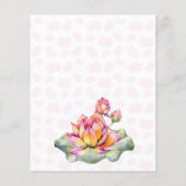 ロータスランタンインディアン結婚式の日付招待状を保存 (裏面)