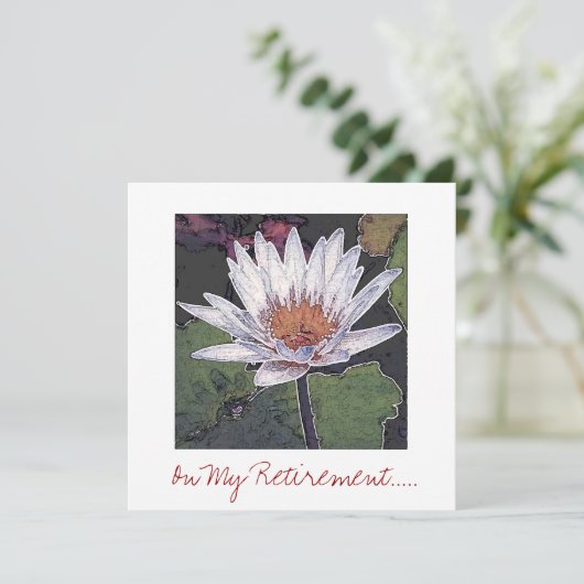 ロータスリタイアメントパーティの招待状カード 招待状 (スタンド正面)