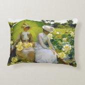 ロータスリリーイエローチャールズカーランアクセントピロー アクセントクッション (裏面)