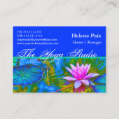 ロータスリリーフラワー – ヨガスタジオ、スパ、美しいサロン 名刺 (裏面)