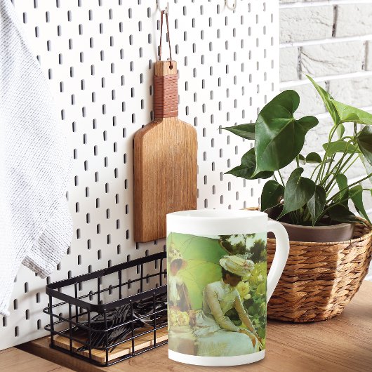 ロータスリリーランドスケープチャールズコートニーカーラン ボーンチャイナマグカップ