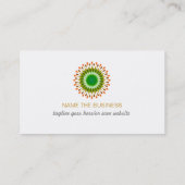 ロータスロゴウェルネスヒーリングアーツヘルス 名刺 (裏面)