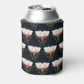 ロータス壁紙ピンク中国のスタイル 缶クーラー (缶裏面)