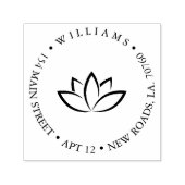 ロータス差出人住所 セルフインキングスタンプ (デザイン)