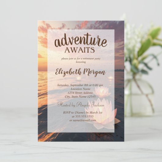 ロータス海サンセットリタイアメントパーティー 招待状 (スタンド正面)