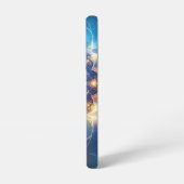 ロータス白熱［赤熱］光を放つマンダラ電話ケース SAMSUNG GALAXYケース (左側面)